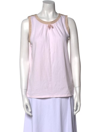 SportMax Scoop Neck Sleeveless Top