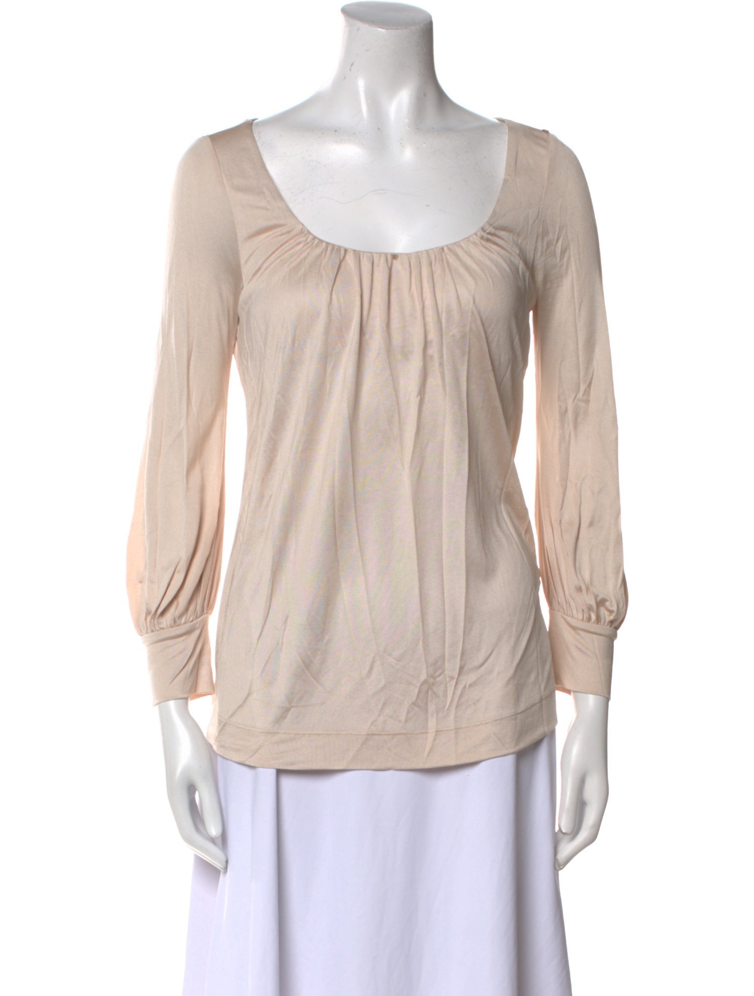 SportMax Silk Scoop Neck Blouse