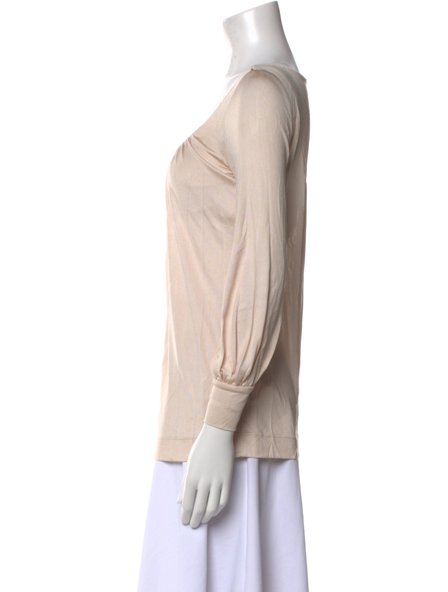 SportMax Silk Scoop Neck Blouse