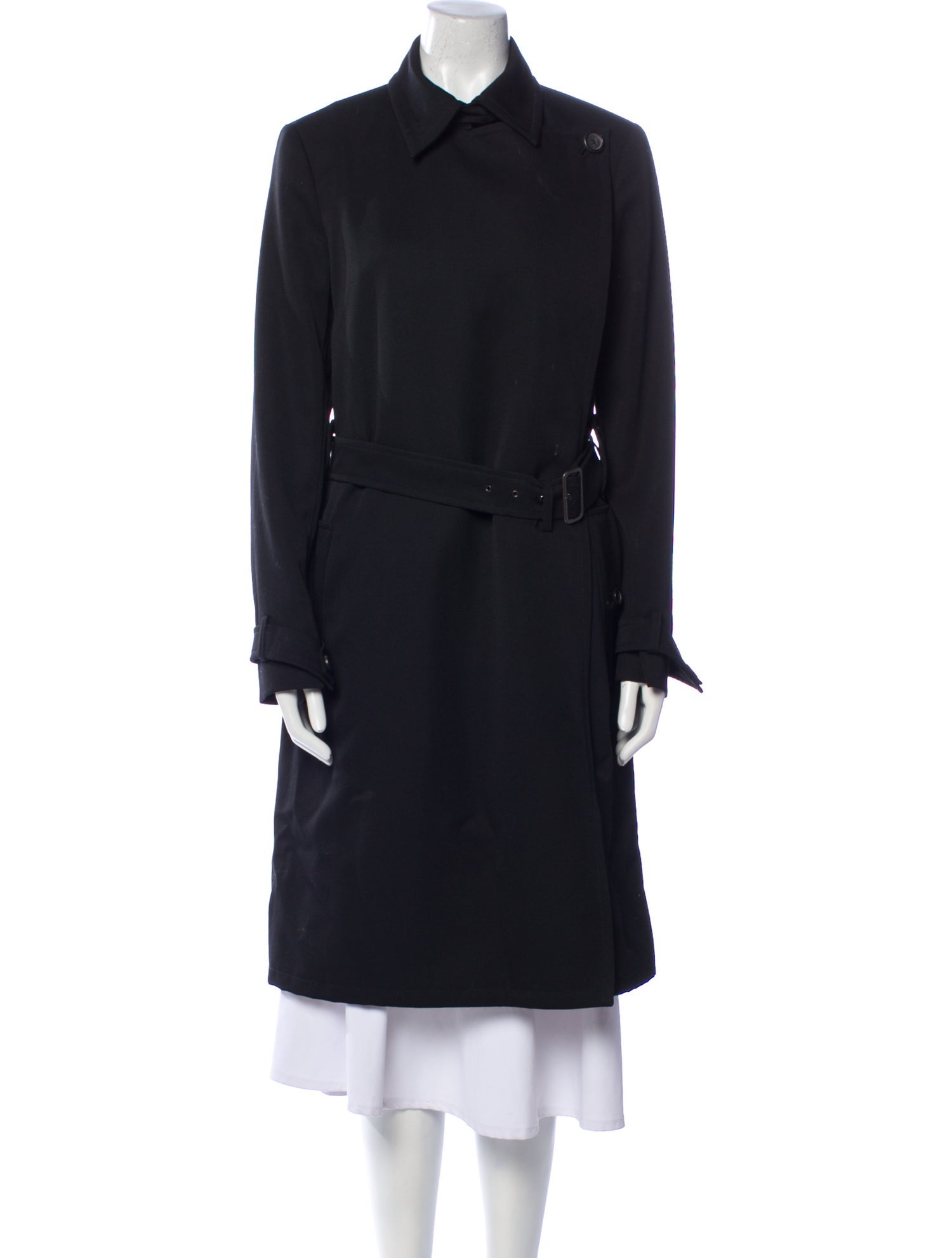 SportMax Virgin Wool Trench Coat