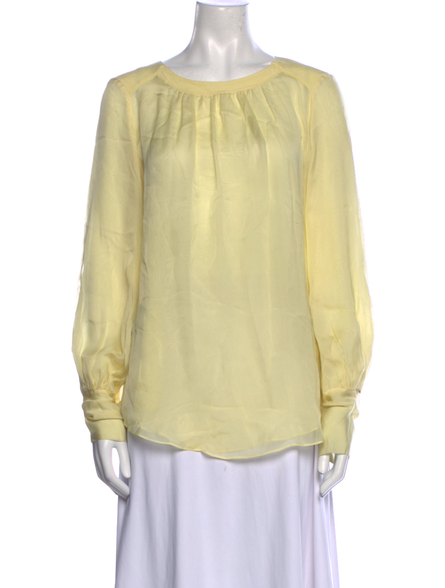 SportMax Silk Scoop Neck Blouse