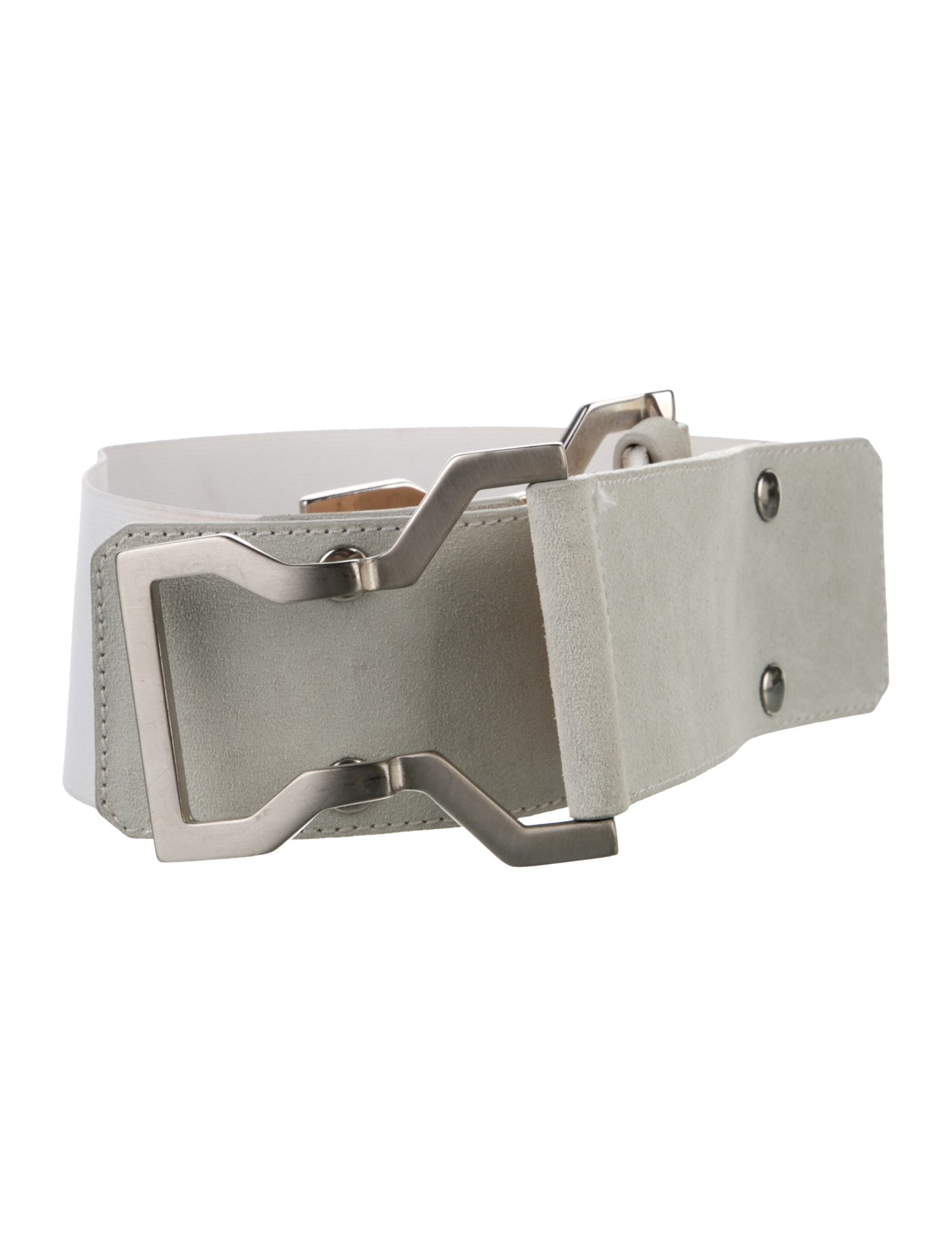 SportMax Wide Leather Waist Belt