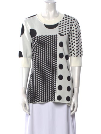 SportMax Polka Dot Print Crew Neck Tunic