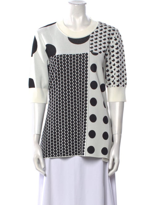 SportMax Polka Dot Print Crew Neck Tunic