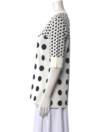 SportMax Polka Dot Print Crew Neck Tunic
