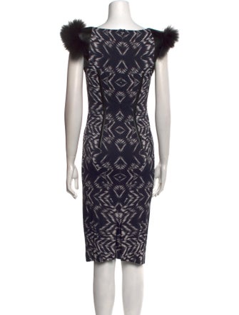 SportMax Printed Midi Length Dress