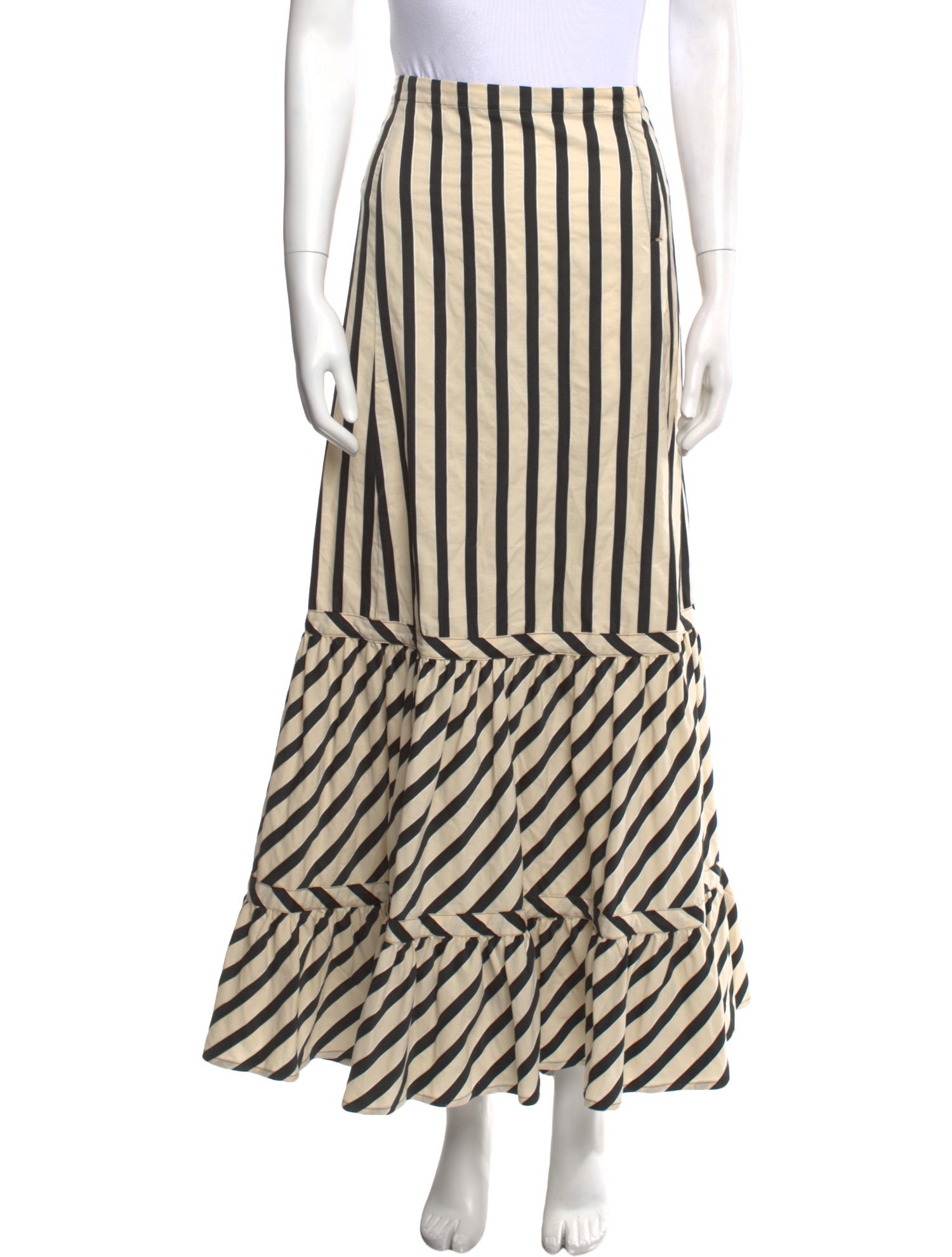 SportMax Striped Long Skirt