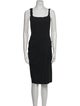 SportMax Square Neckline Midi Length Dress