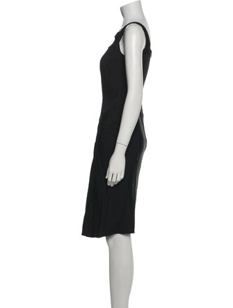 SportMax Square Neckline Midi Length Dress