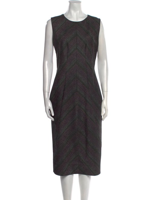 SportMax Virgin Wool Midi Length Dress