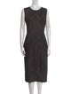 SportMax Virgin Wool Midi Length Dress