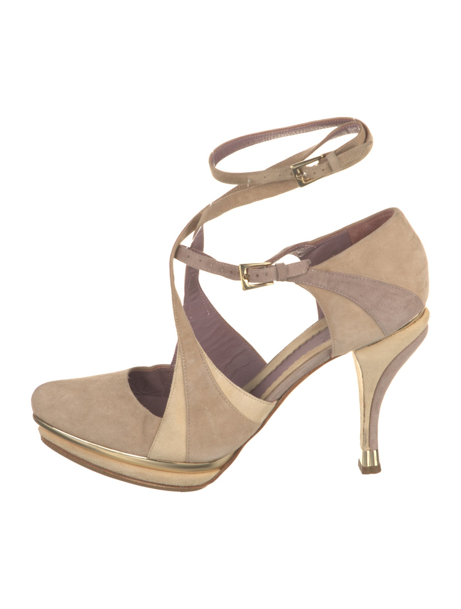 SportMax Suede T-Strap Pumps