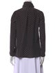 SportMax Silk Polka Dot Print Blouse