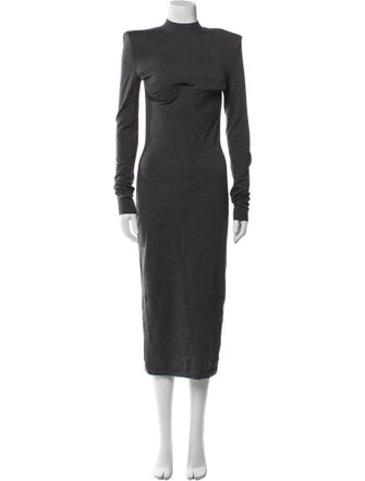 SportMax Virgin Wool Long Dress