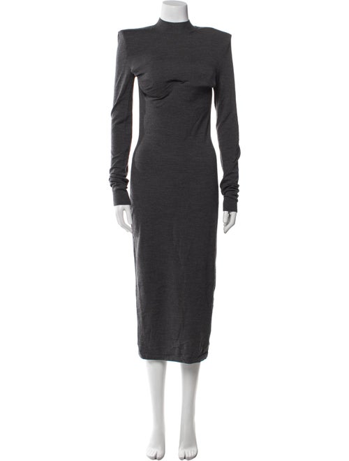 SportMax Virgin Wool Long Dress