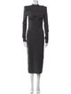 SportMax Virgin Wool Long Dress