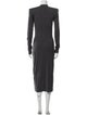 SportMax Virgin Wool Long Dress