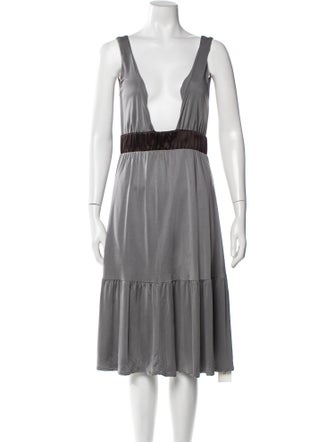 SportMax Silk Midi Length Dress
