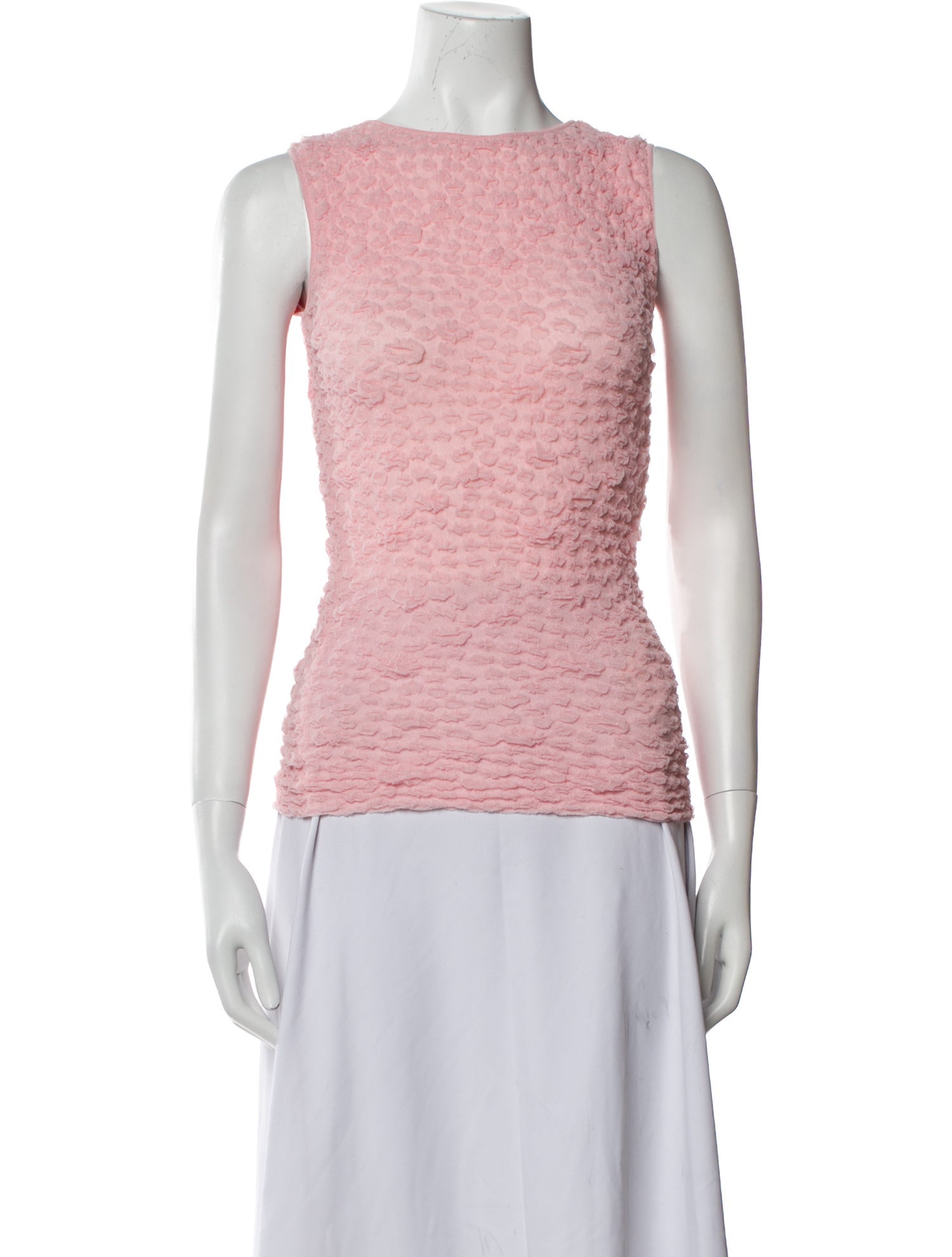 SportMax Bateau Neckline Sleeveless Top