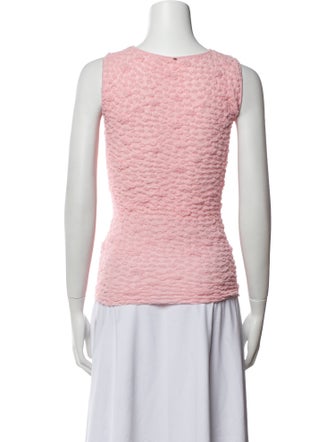 SportMax Bateau Neckline Sleeveless Top