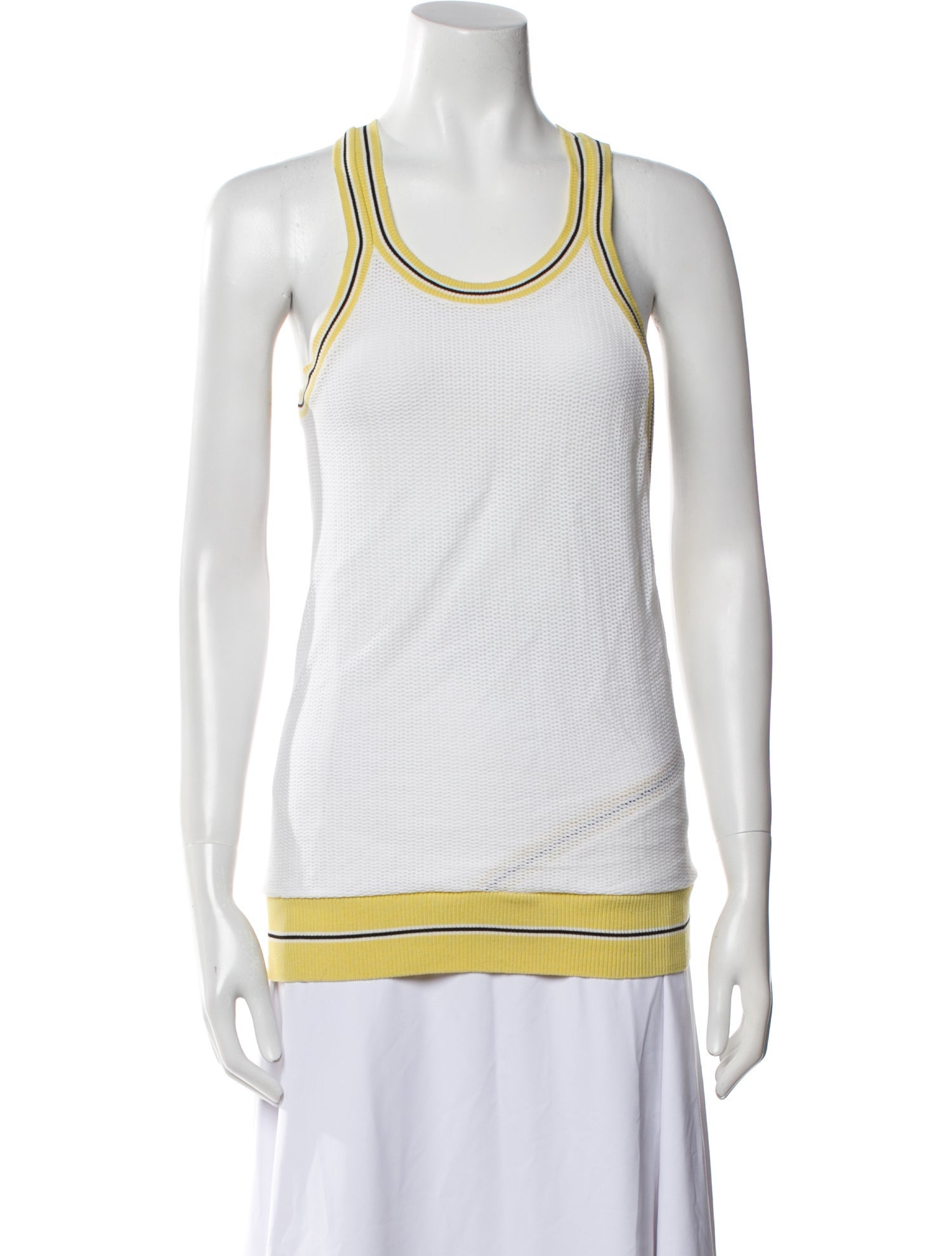 SportMax Striped Scoop Neck Top