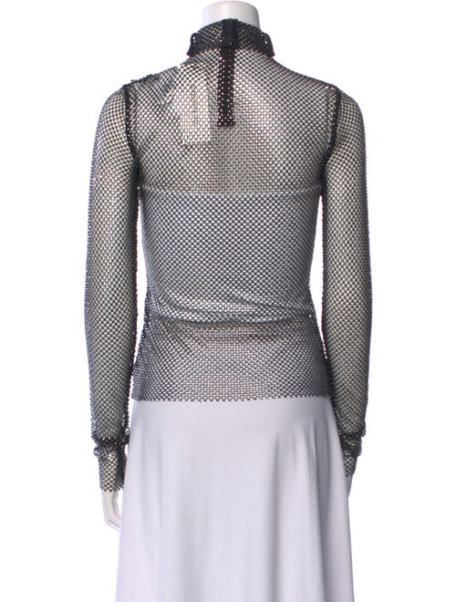 SportMax Printed Mock Neck Top