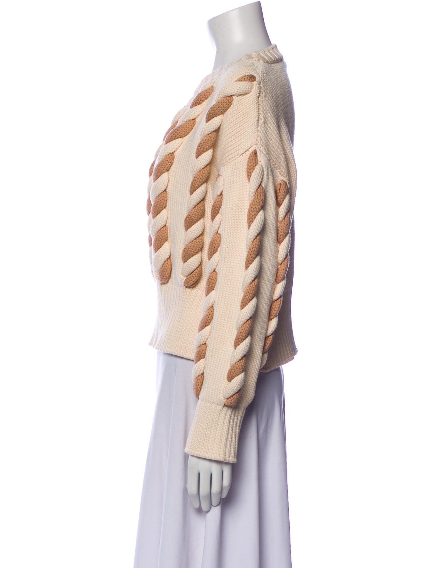 SportMax Printed Crew Neck Sweater