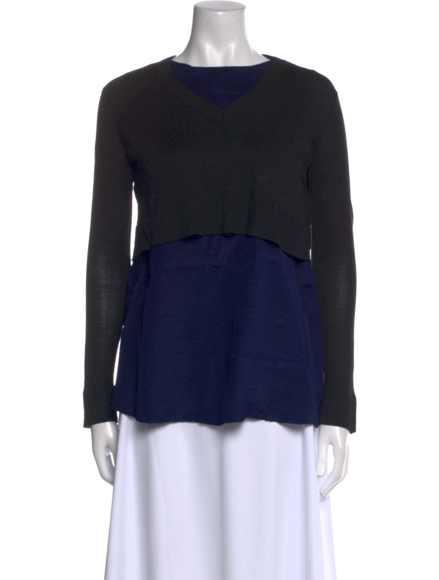 SportMax Silk Bateau Neckline Top