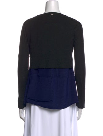 SportMax Silk Bateau Neckline Top