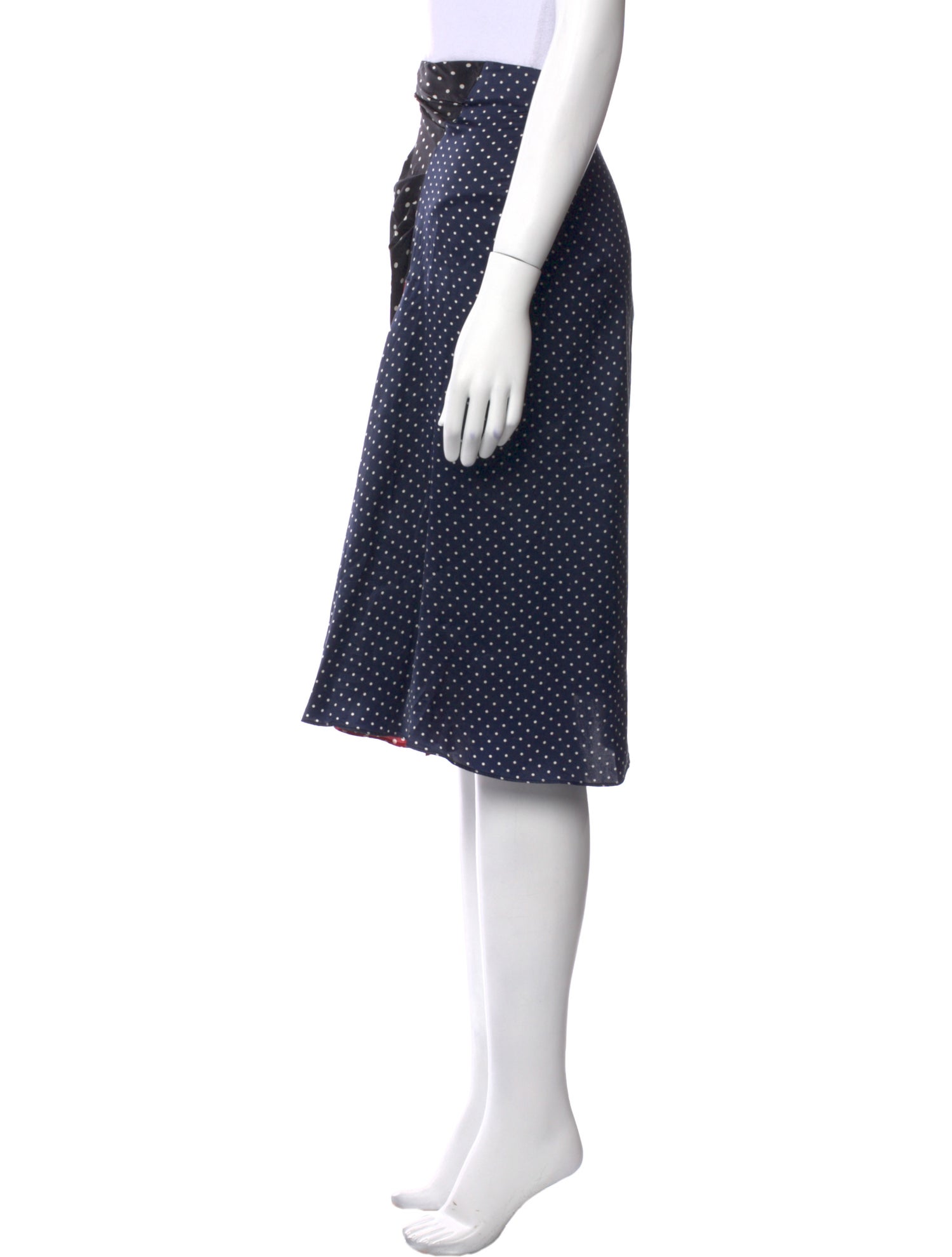 SportMax Silk Knee-Length Skirt