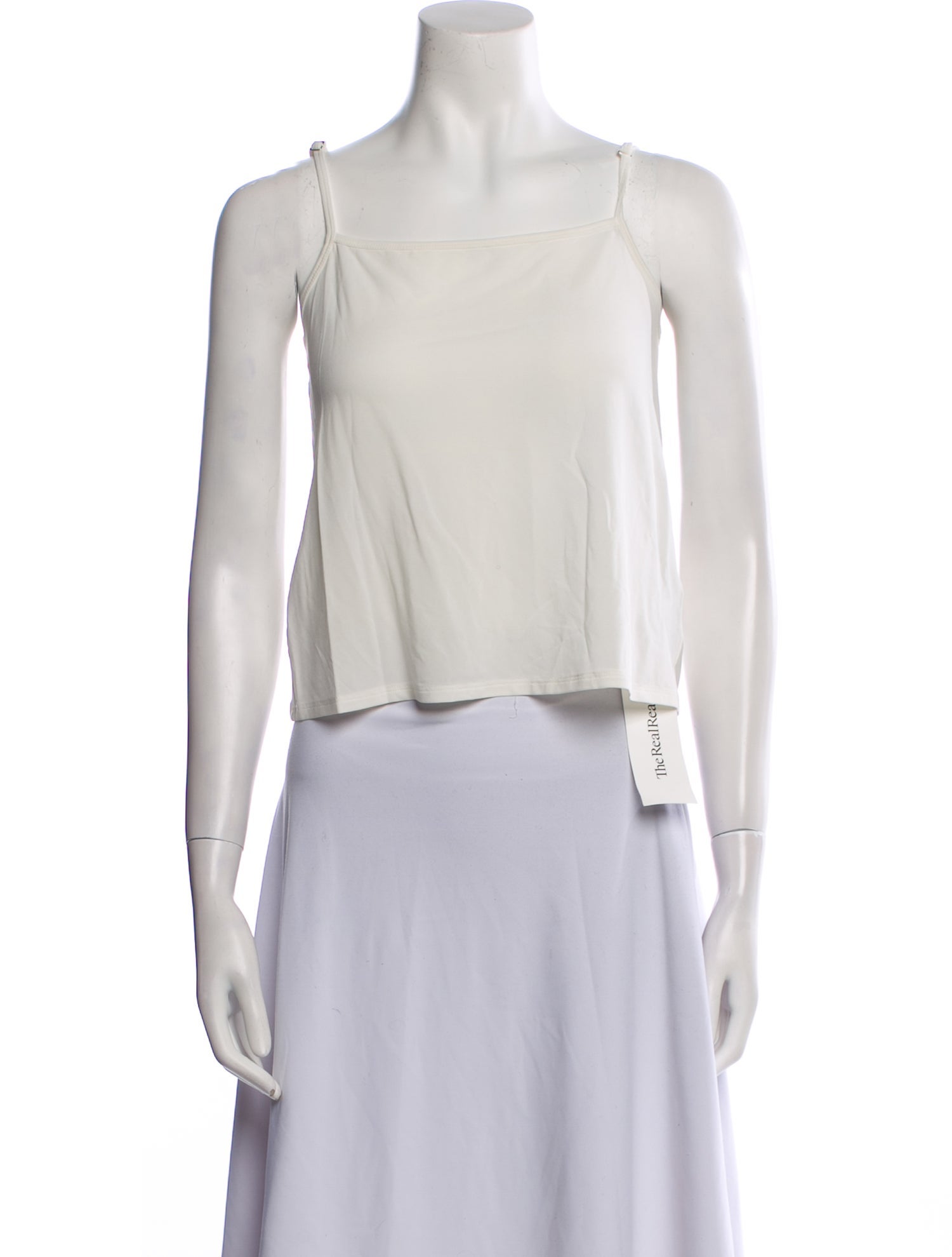 SportMax Square Neckline Sleeveless Crop Top