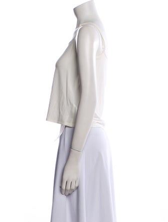 SportMax Square Neckline Sleeveless Crop Top