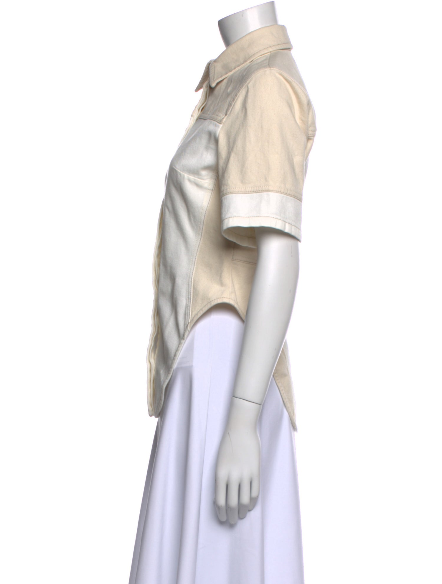 SportMax Short Sleeve Button-Up Top