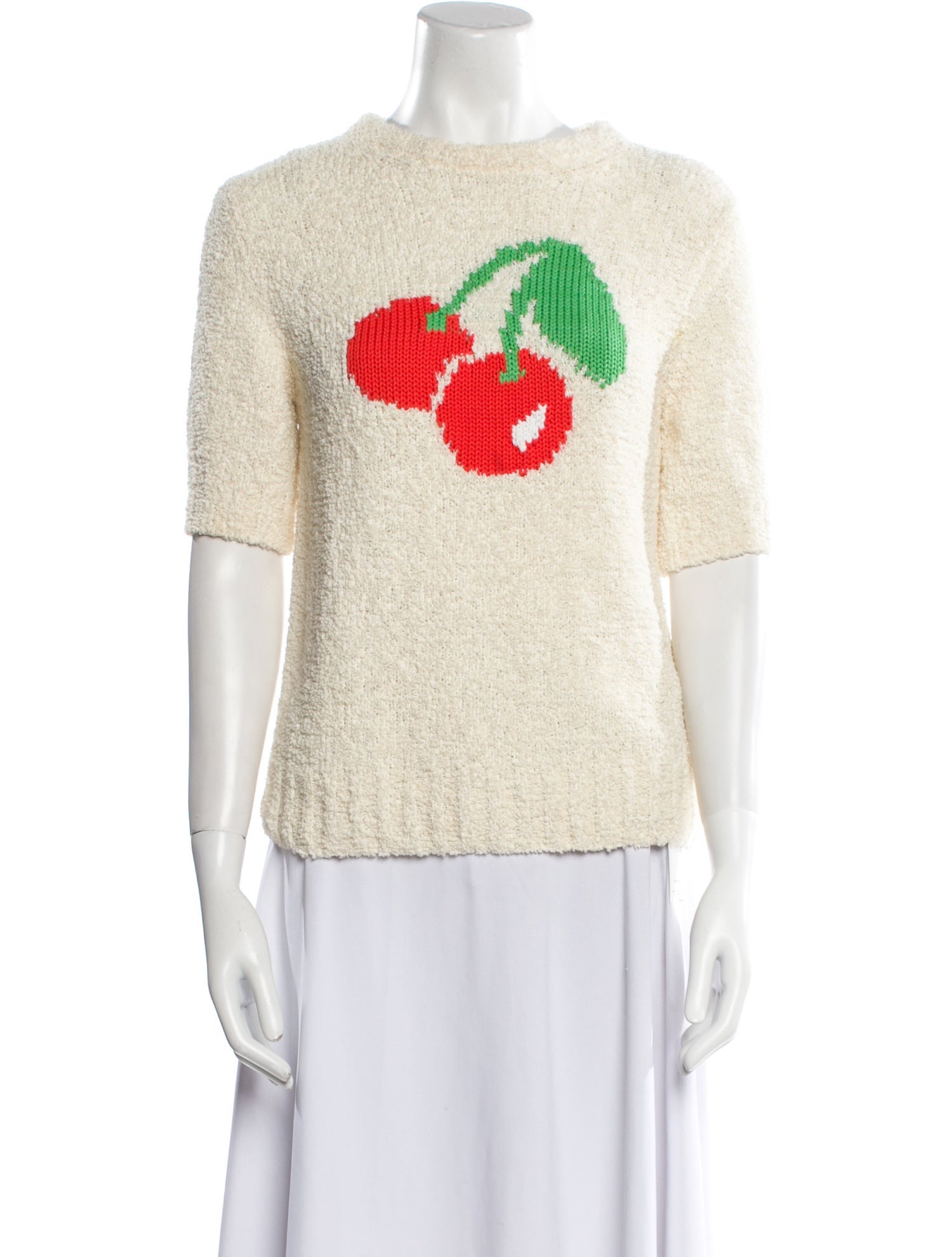 SportMax Graphic Print Crew Neck Sweater