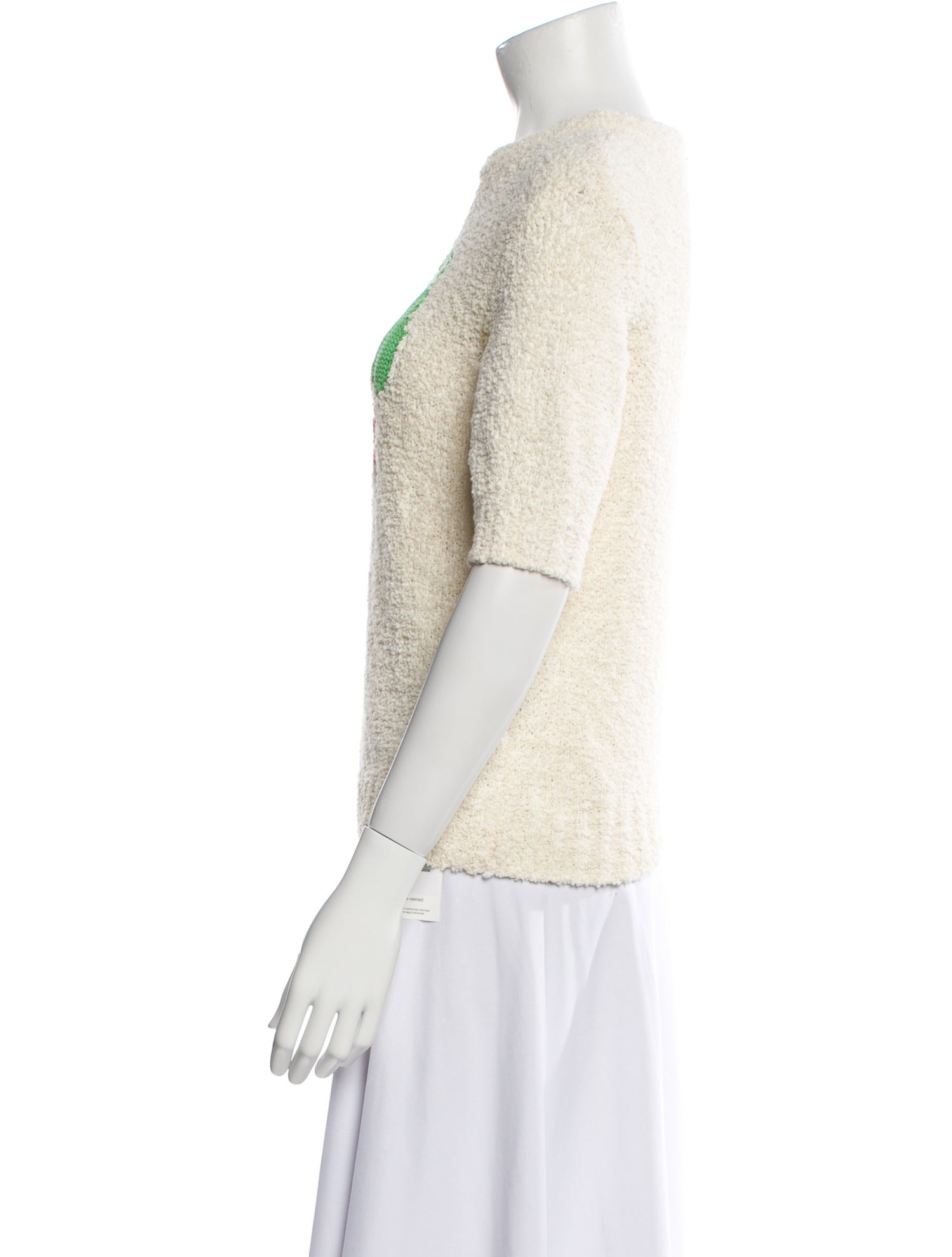 SportMax Graphic Print Crew Neck Sweater