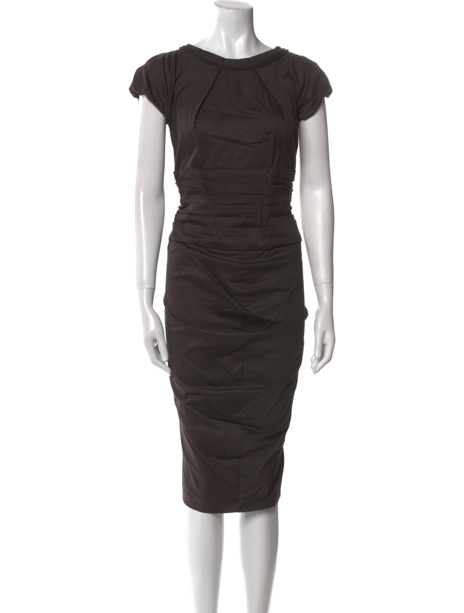 SportMax Bateau Neckline Midi Length Dress