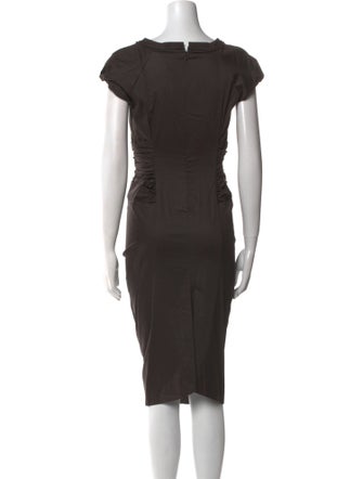 SportMax Bateau Neckline Midi Length Dress