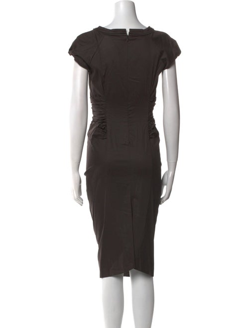 SportMax Bateau Neckline Midi Length Dress