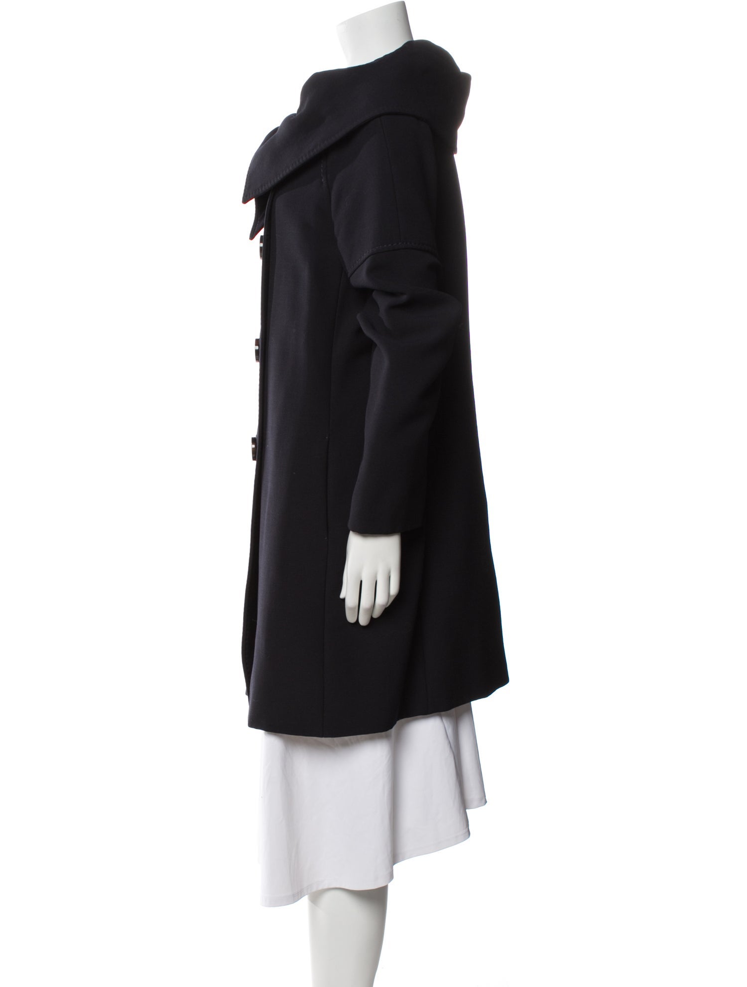 SportMax Virgin Wool Peacoat