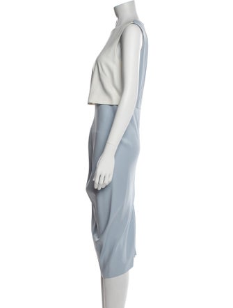 SportMax Bateau Neckline Midi Length Dress