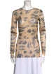 SportMax Printed Crew Neck Sweatshirt