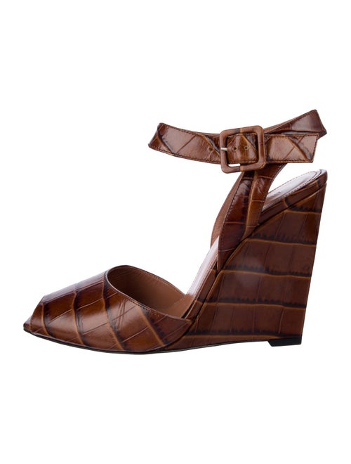 SportMax Leather Printed Sandals