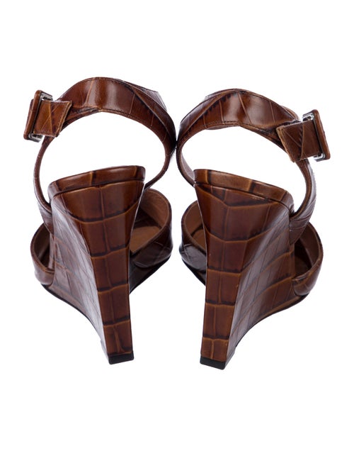 SportMax Leather Printed Sandals