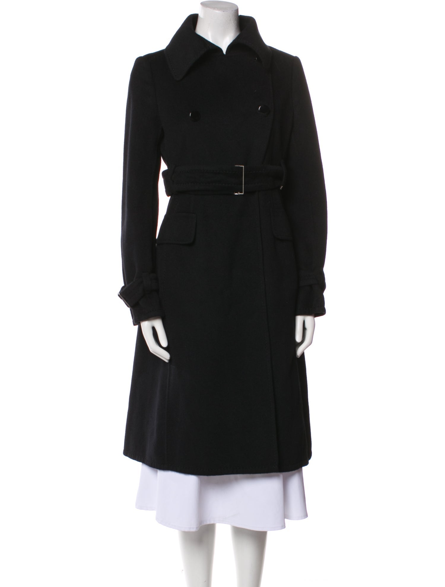 SportMax Angora Trench Coat