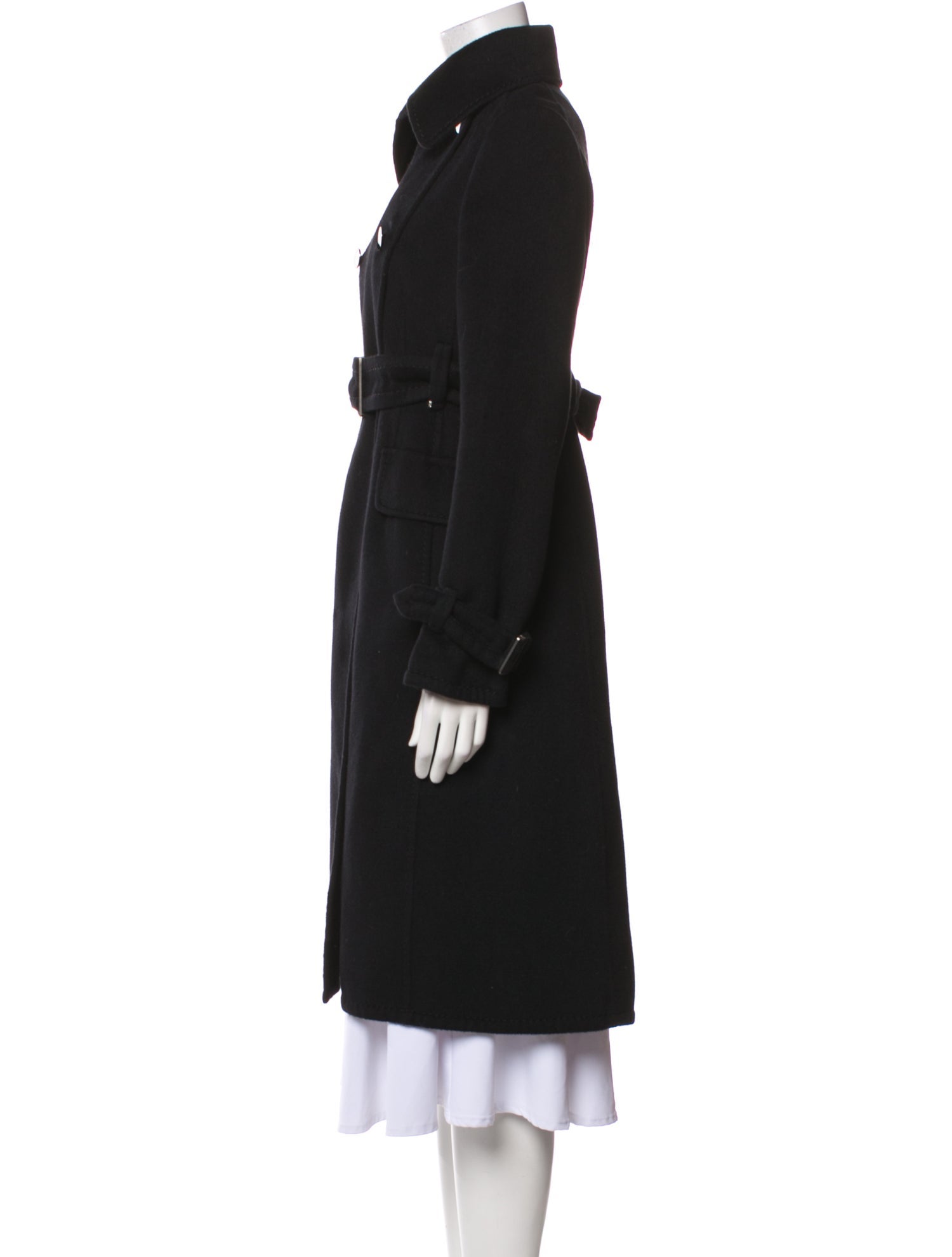SportMax Angora Trench Coat
