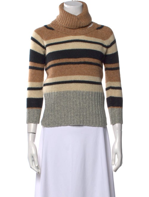 SportMax Striped Turtleneck Sweater