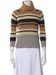 SportMax Striped Turtleneck Sweater