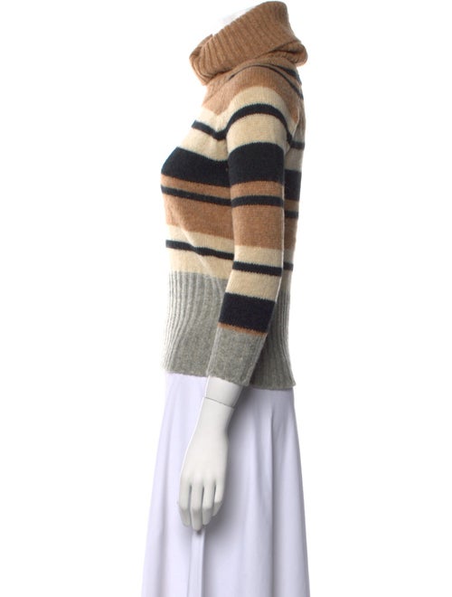 SportMax Striped Turtleneck Sweater