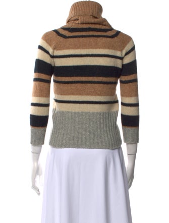 SportMax Striped Turtleneck Sweater