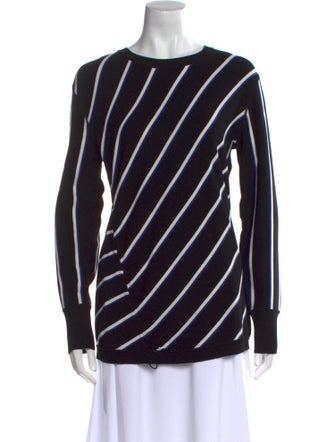 SportMax Striped Bateau Neckline Sweater